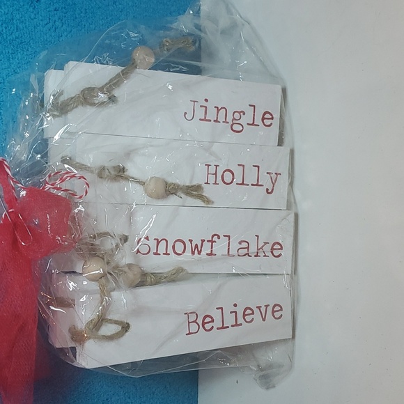 Rustic Farmhouse Christmas Ornament Set 9 pieces total! - Picture 3 of 8